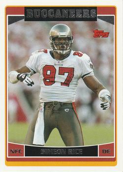 2006 Topps Tampa Bay Buccaneers #TB2 Simeon Rice Front