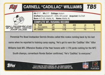 2006 Topps Tampa Bay Buccaneers #TB5 Carnell 