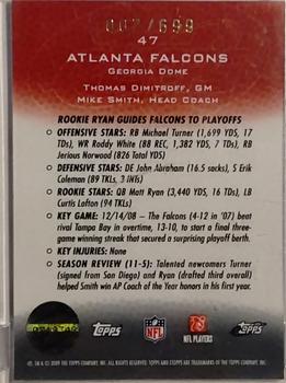 2008 Topps eTopps #47 Atlanta Falcons Back