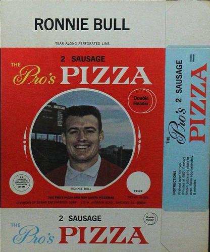 1967 Pro's Pizza Chicago Bears Discs #NNO Ronnie Bull Front