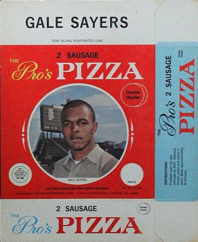1967 Pro's Pizza Chicago Bears Discs #NNO Gale Sayers Front