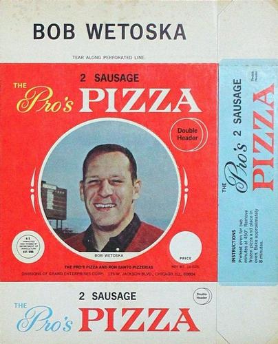 1967 Pro's Pizza Chicago Bears Discs #NNO Bob Wetoska Front