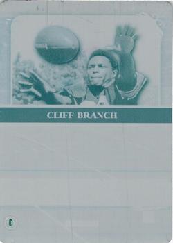 2009 Press Pass Legends - Printing Plates Back Cyan #63 Cliff Branch Front