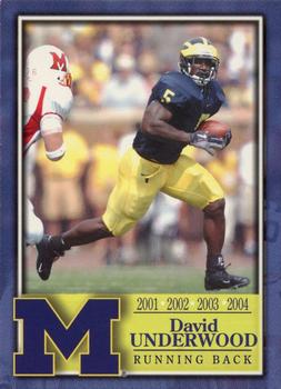 2002 TK Legacy Michigan Wolverines #L104 David Underwood Front