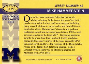 2002 TK Legacy Michigan Wolverines #L123 Mike Hammerstein Back