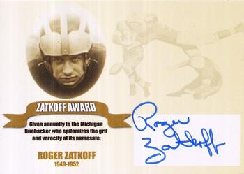 2002 TK Legacy Michigan Wolverines #Z1 Roger Zatkoff Front