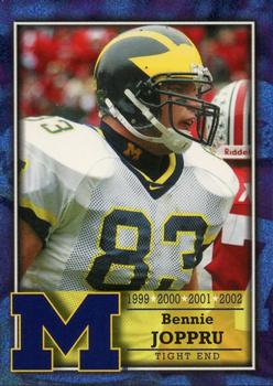 2002 TK Legacy Michigan Wolverines #L60 Bennie Joppru Front