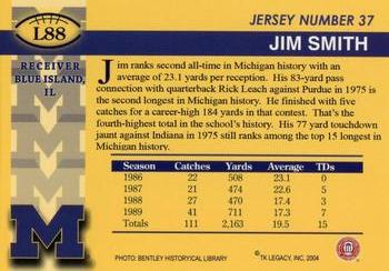 2002 TK Legacy Michigan Wolverines #L88 Jim Smith Back