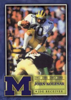 2002 TK Legacy Michigan Wolverines #L92 John Kolesar Front