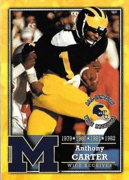 2002 TK Legacy Michigan Wolverines - All Century Team #S6 Anthony Carter Front
