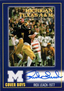 2002 TK Legacy Michigan Wolverines - Cover Boys Autographs #MC7 Rick Leach Front