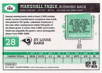 2017 Panini Classics - Full Name #186 Marshall Faulk Back