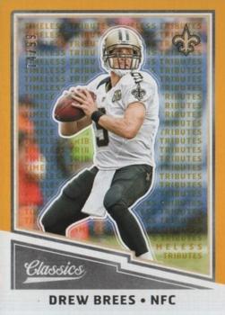 2017 Panini Classics - Timeless Tributes Gold #89 Drew Brees Front