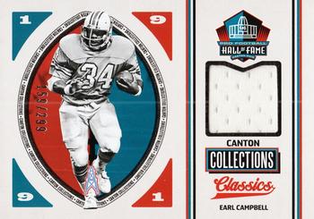 2017 Panini Classics - Canton Collections Swatches #HOF-EC Earl Campbell Front