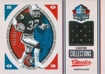 2017 Panini Classics - Canton Collections Swatches #HOF-MA Marcus Allen Front