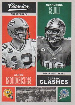 2017 Panini Classics - Classic Clashes #CC-ARNS Aaron Rodgers / Ndamukong Suh Front