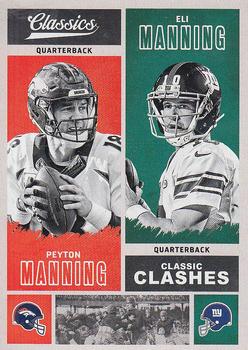 2017 Panini Classics - Classic Clashes #CC-PMEM Peyton Manning / Eli Manning Front