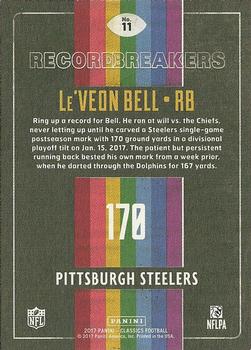 2017 Panini Classics - Record Breakers #11 Le'Veon Bell Back