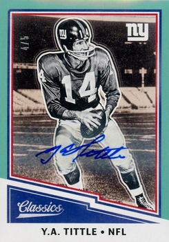 2017 Panini Classics - Significant Signatures Blue #128 Y.A. Tittle Front
