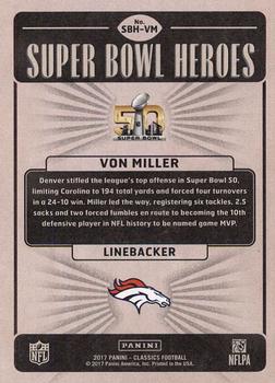 2017 Panini Classics - Super Bowl Heroes #SBH-VM Von Miller Back