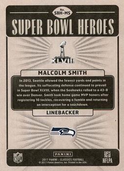 2017 Panini Classics - Super Bowl Heroes #SBH-MS Malcolm Smith Back