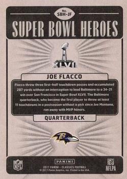 2017 Panini Classics - Super Bowl Heroes #SBH-JF Joe Flacco Back