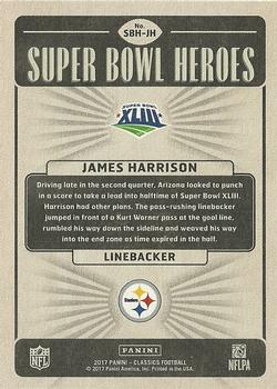 2017 Panini Classics - Super Bowl Heroes #SBH-JH James Harrison Back