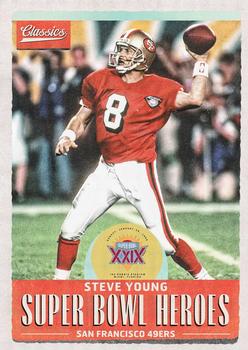2017 Panini Classics - Super Bowl Heroes #SBH-SY Steve Young Front
