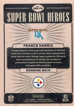 2017 Panini Classics - Super Bowl Heroes #SBH-FH Franco Harris Back