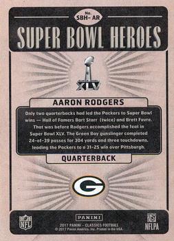 2017 Panini Classics - Super Bowl Heroes #SBH-AR Aaron Rodgers Back