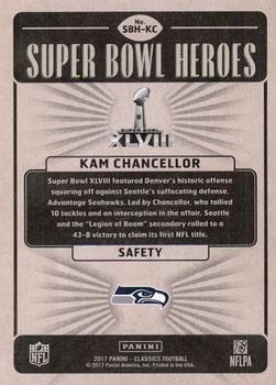2017 Panini Classics - Super Bowl Heroes #SBH-KC Kam Chancellor Back