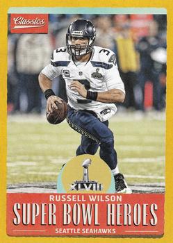 2017 Panini Classics - Super Bowl Heroes Gold #SBH-RW Russell Wilson Front