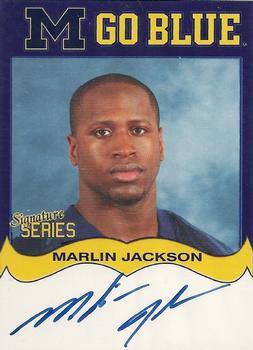 2002 TK Legacy Michigan Wolverines - Go Blue Autographs #MGB96 Marlin Jackson Front