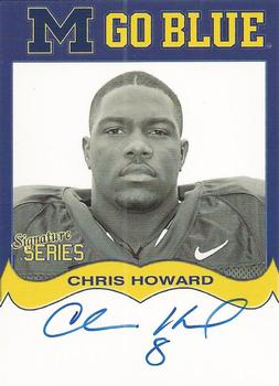 2002 TK Legacy Michigan Wolverines - Go Blue Autographs #MGB106 Chris Howard Front