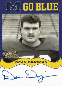 2002 TK Legacy Michigan Wolverines - Go Blue Autographs #MGB107 Dean Dingman Front