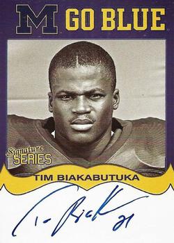 2002 TK Legacy Michigan Wolverines - Go Blue Autographs #MGB123 Tim Biakabutuka Front