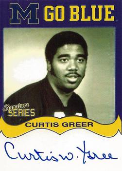 2002 TK Legacy Michigan Wolverines - Go Blue Autographs #MGB127 Curtis Greer Front