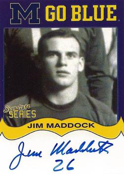 2002 TK Legacy Michigan Wolverines - Go Blue Autographs #MGB129 Jim Maddock Front