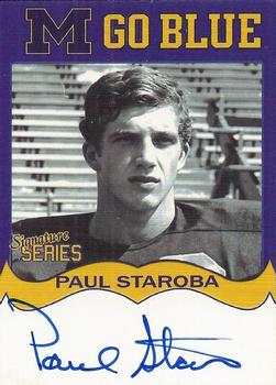2002 TK Legacy Michigan Wolverines - Go Blue Autographs #MGB133 Paul Staroba Front
