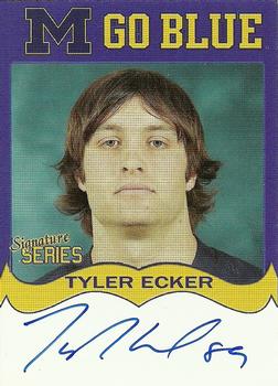 2002 TK Legacy Michigan Wolverines - Go Blue Autographs #MGB142 Tyler Ecker Front