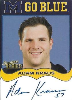 2002 TK Legacy Michigan Wolverines - Go Blue Autographs #MGB150 Adam Kraus Front