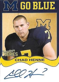 2002 TK Legacy Michigan Wolverines - Go Blue Autographs #MGB151 Chad Henne Front