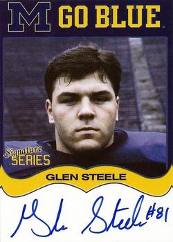 2002 TK Legacy Michigan Wolverines - Go Blue Autographs #MGB162 Glen Steele Front