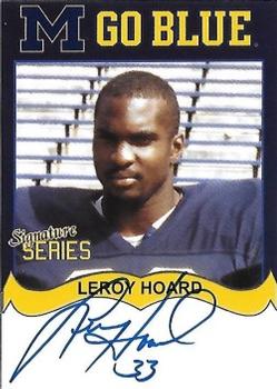 2002 TK Legacy Michigan Wolverines - Go Blue Autographs #MGB164 Leroy Hoard Front
