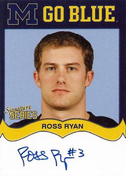 2002 TK Legacy Michigan Wolverines - Go Blue Autographs #MGB168 Ross Ryan Front