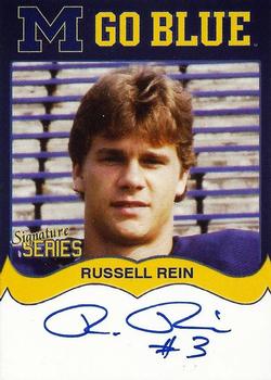 2002 TK Legacy Michigan Wolverines - Go Blue Autographs #MGB169 Russell Rein Front