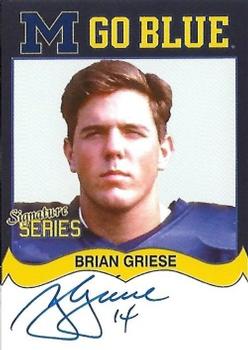 2002 TK Legacy Michigan Wolverines - Go Blue Autographs #MGB176 Brian Griese Front