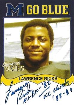 2002 TK Legacy Michigan Wolverines - Go Blue Autographs #MGB181 Lawrence Ricks Front