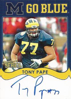 2002 TK Legacy Michigan Wolverines - Go Blue Autographs #MGB56 Tony Pape Front