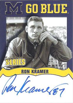 2002 TK Legacy Michigan Wolverines - Go Blue Autographs #MGB10 Ron Kramer Front